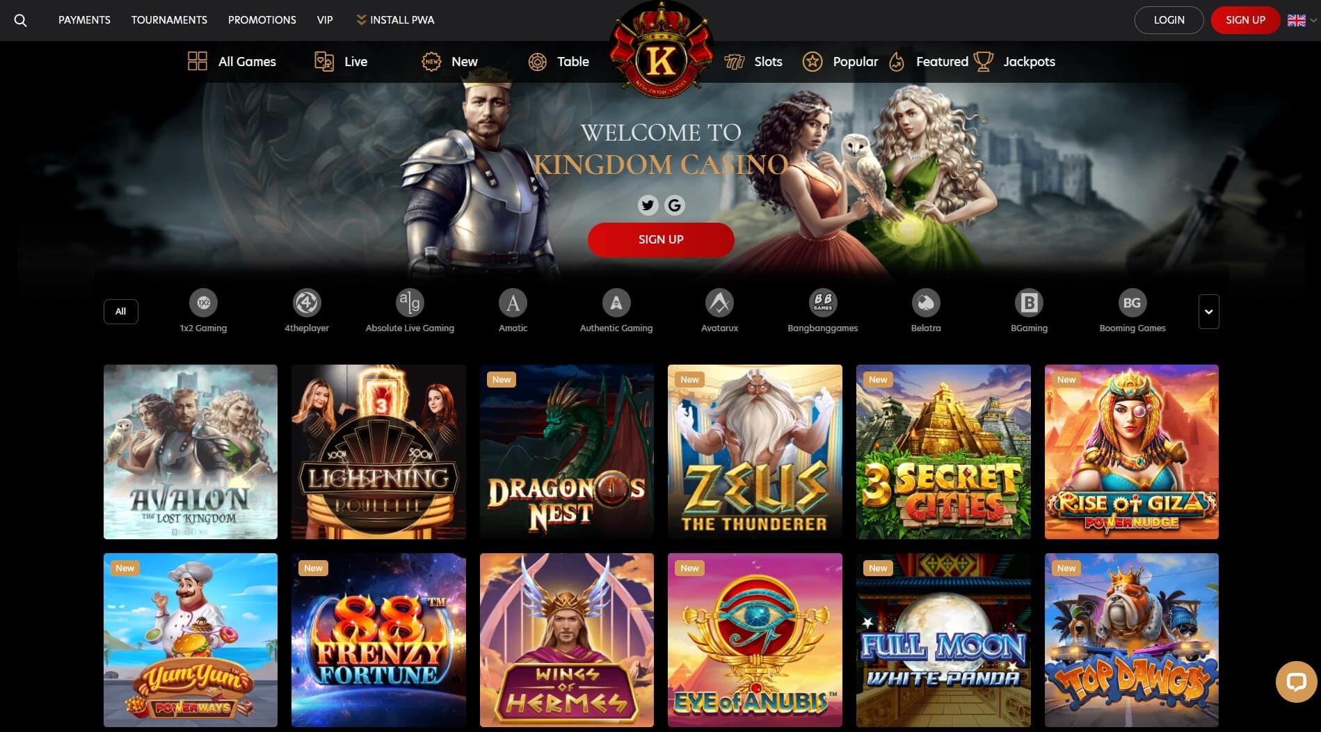 activate Casino Kingdom VIP bonus promotion