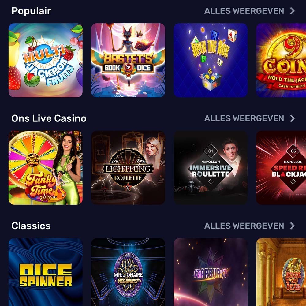 sûr Napoleon Casino bonus de rechargement promotion en Belgium