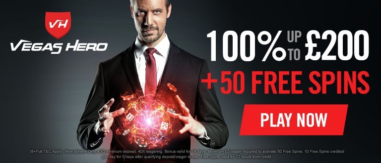 nieuw Vegas Hero Casino loyaliteitsbonus promotiebanner in Belgium
