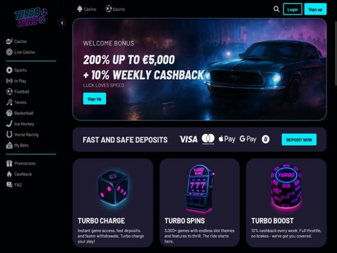 exclusif Turbo Wins Casino bonus d