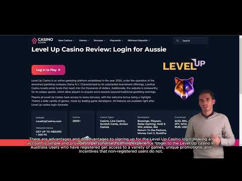 exclusive Level up Casino first deposit bonus advertisement