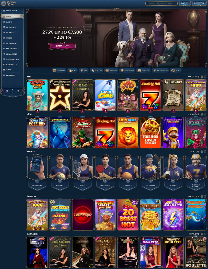 ultimate Rich Royal Casino official website promotion